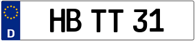 Trailer License Plate